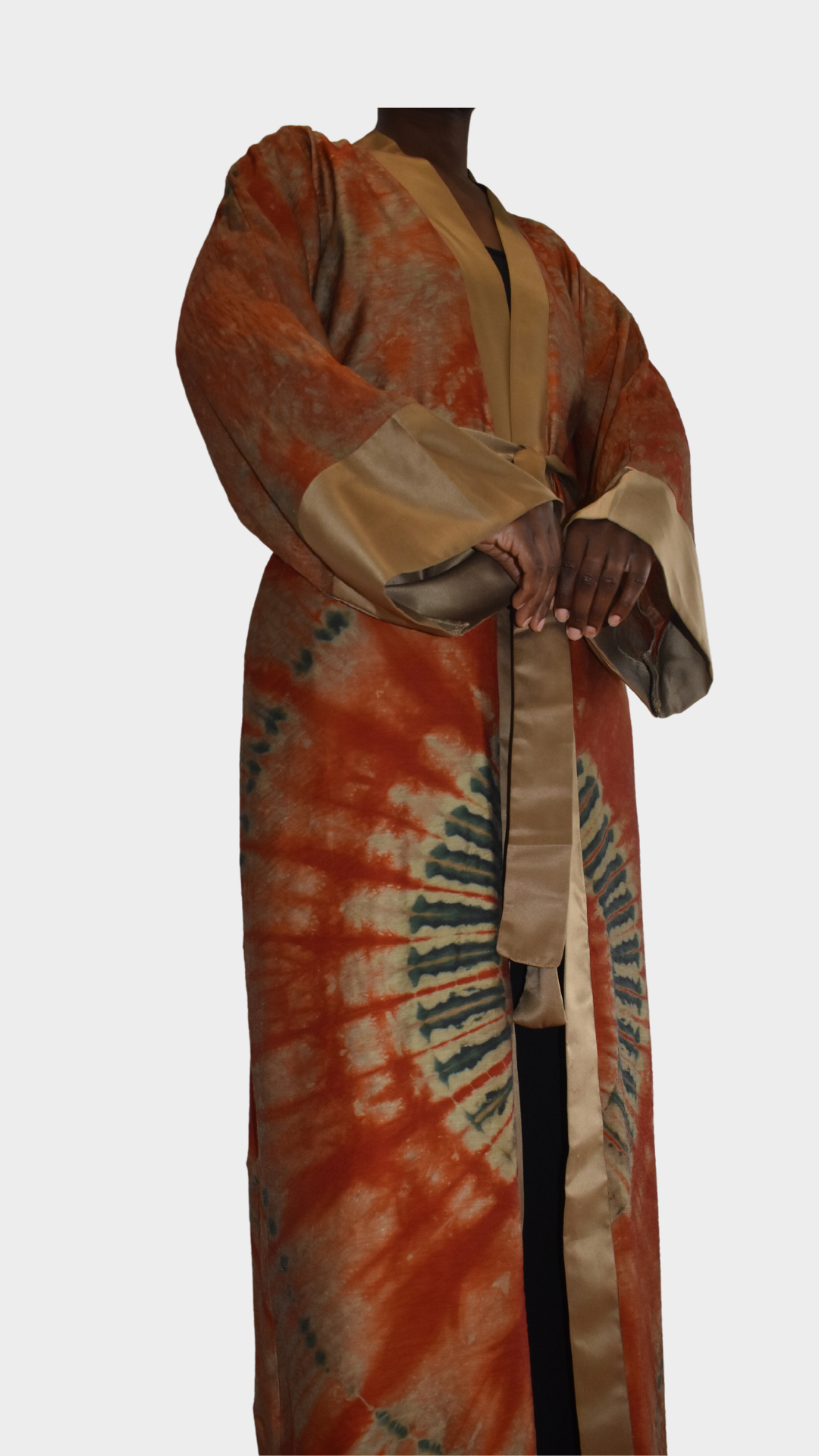 Copper Woman's African Print Kimono