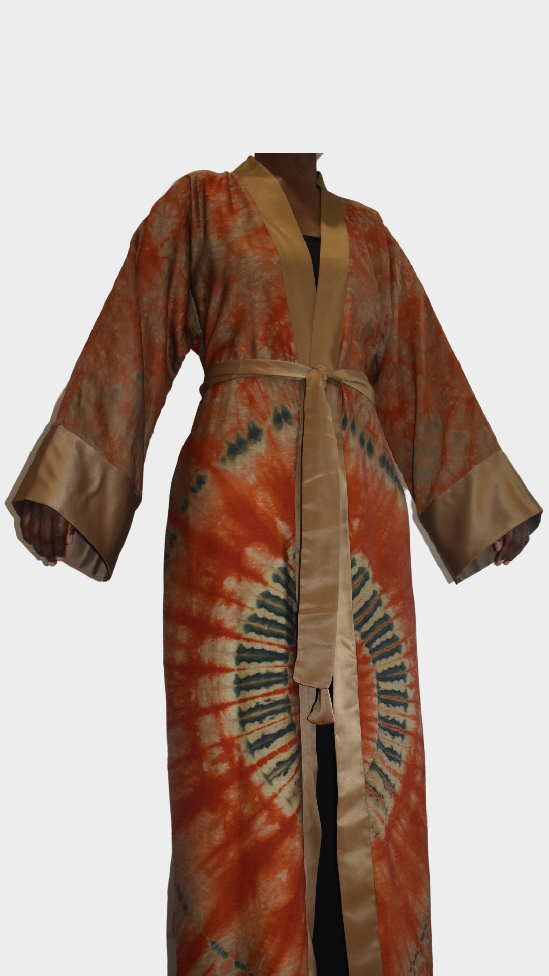 Copper Woman's African Print Kimono
