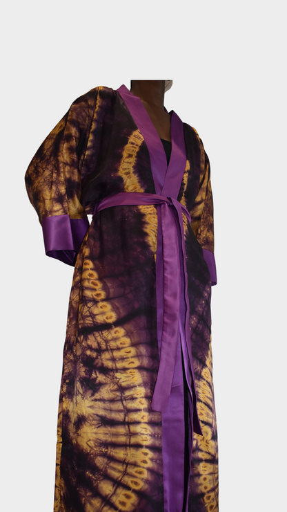 Amethyst Women's African Print Kimono