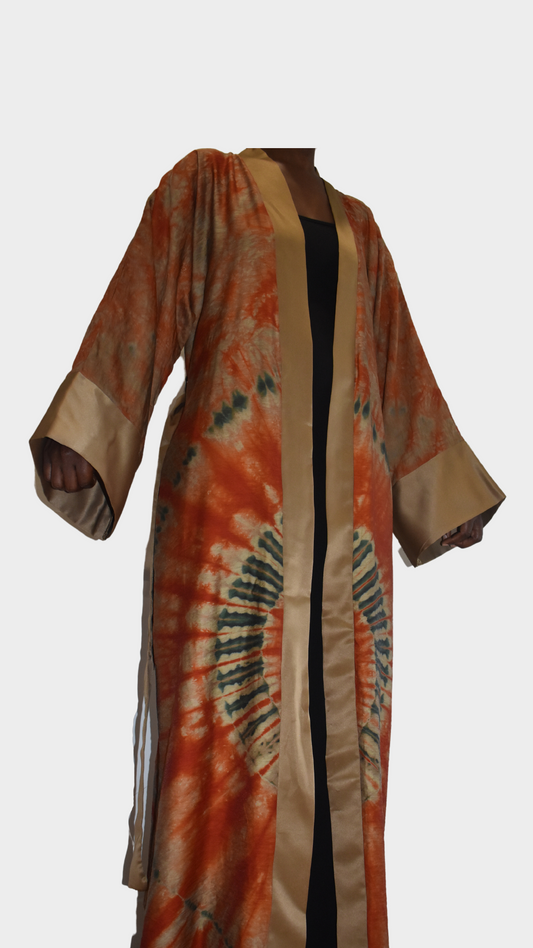 Copper Woman's African Print Kimono