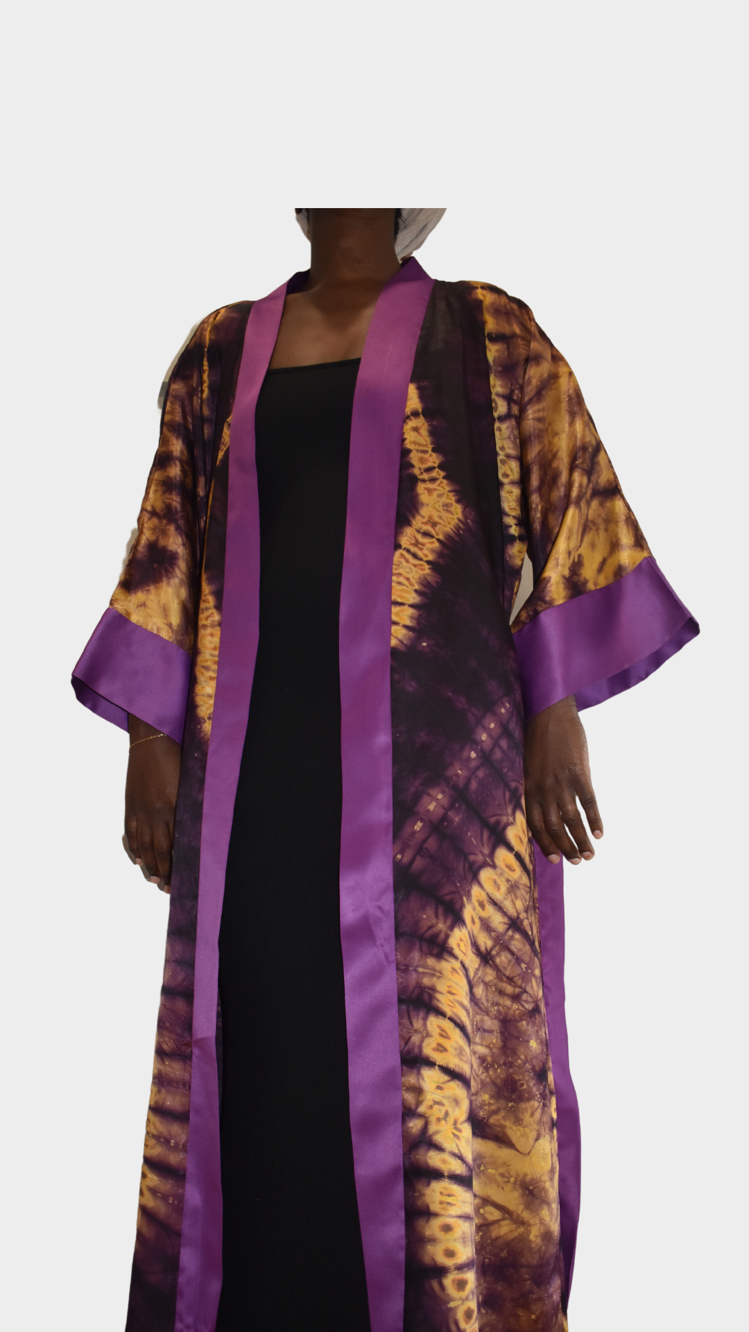 Amethyst Women's African Print Kimono